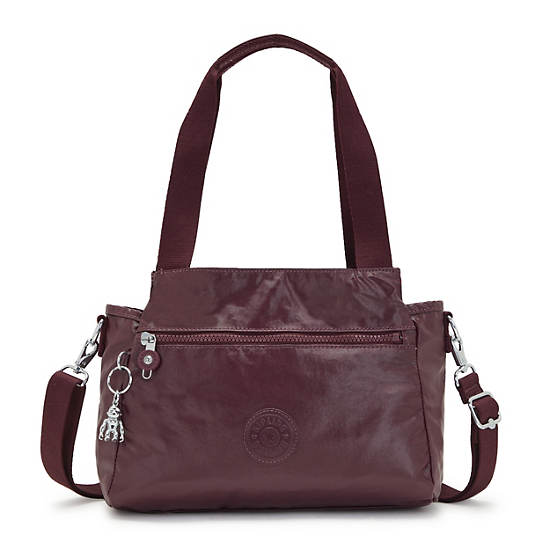 Kipling Elysia Metallic Shoulder Bags Burgundy Lacquer | CA 1406CT